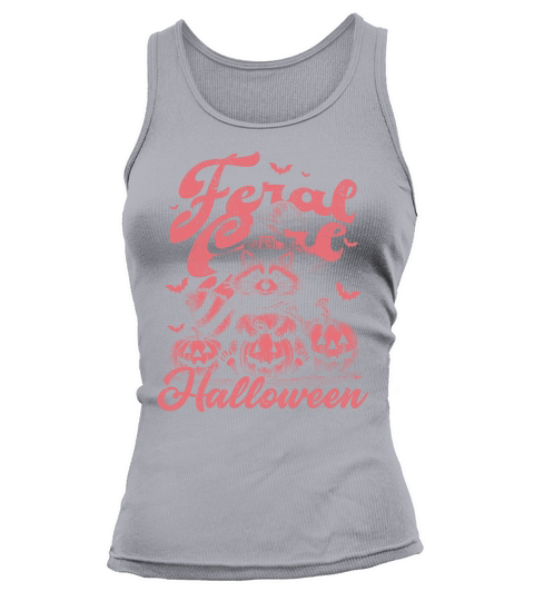 Feral girl Halloween Raccoon D Red Tank top Woman