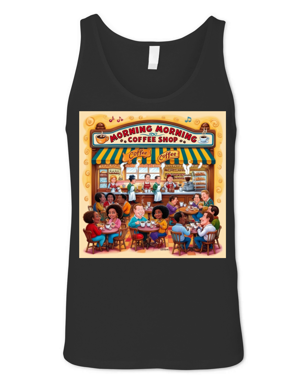 Coffe shop Unisex Jersey Tank