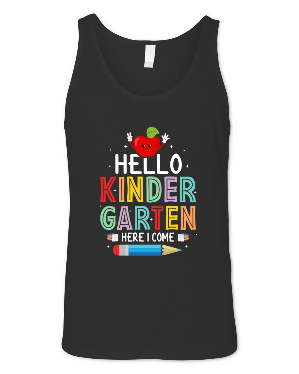 Hello Kindergarten Here I Come Unisex Jersey Tank