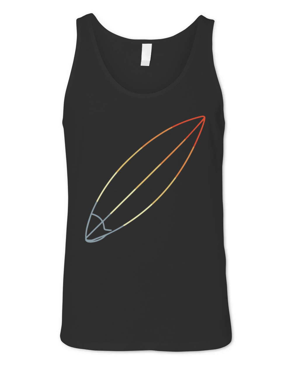 Surfboard Vintage Look Unisex Jersey Tank