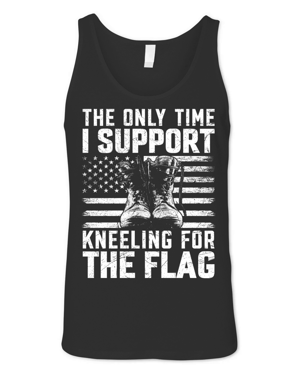 the only time i support kneeling for the flag Unisex Jersey Tank