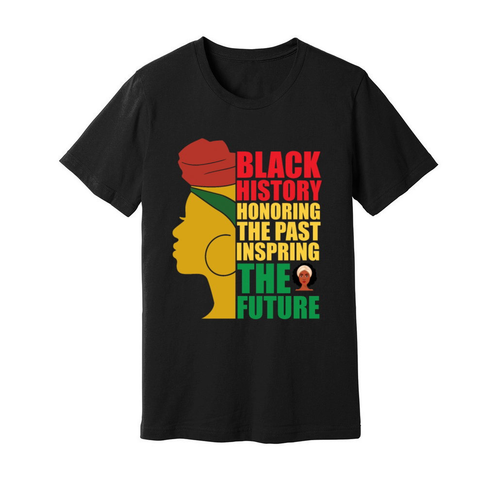 black history honoring the past inspring the futur Unisex Jersey Tee
