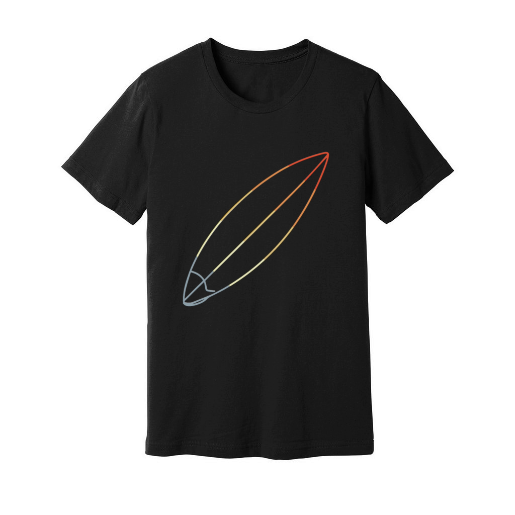 Surfboard Vintage Look Unisex Jersey Tee