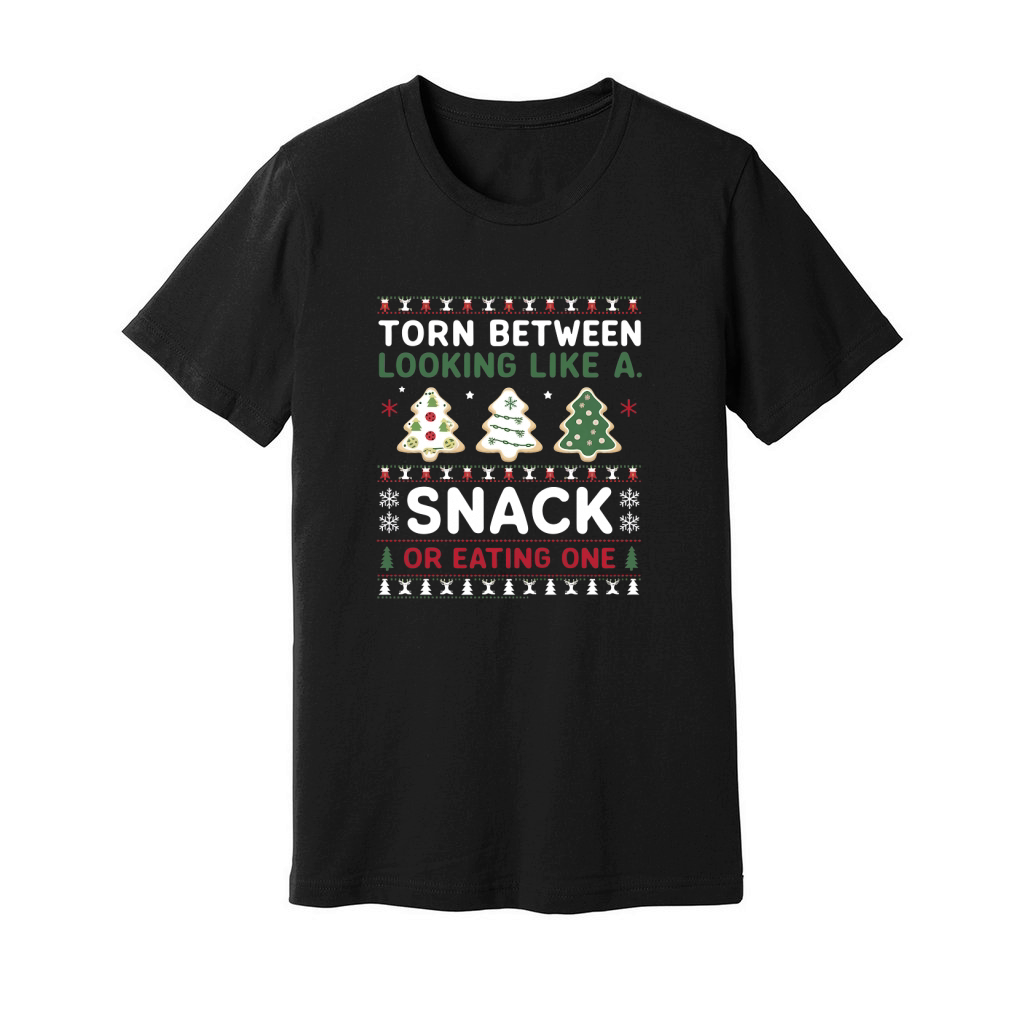 Torn Between Looking Like A Snack Or Eating one Christmas Unisex Jersey Tee