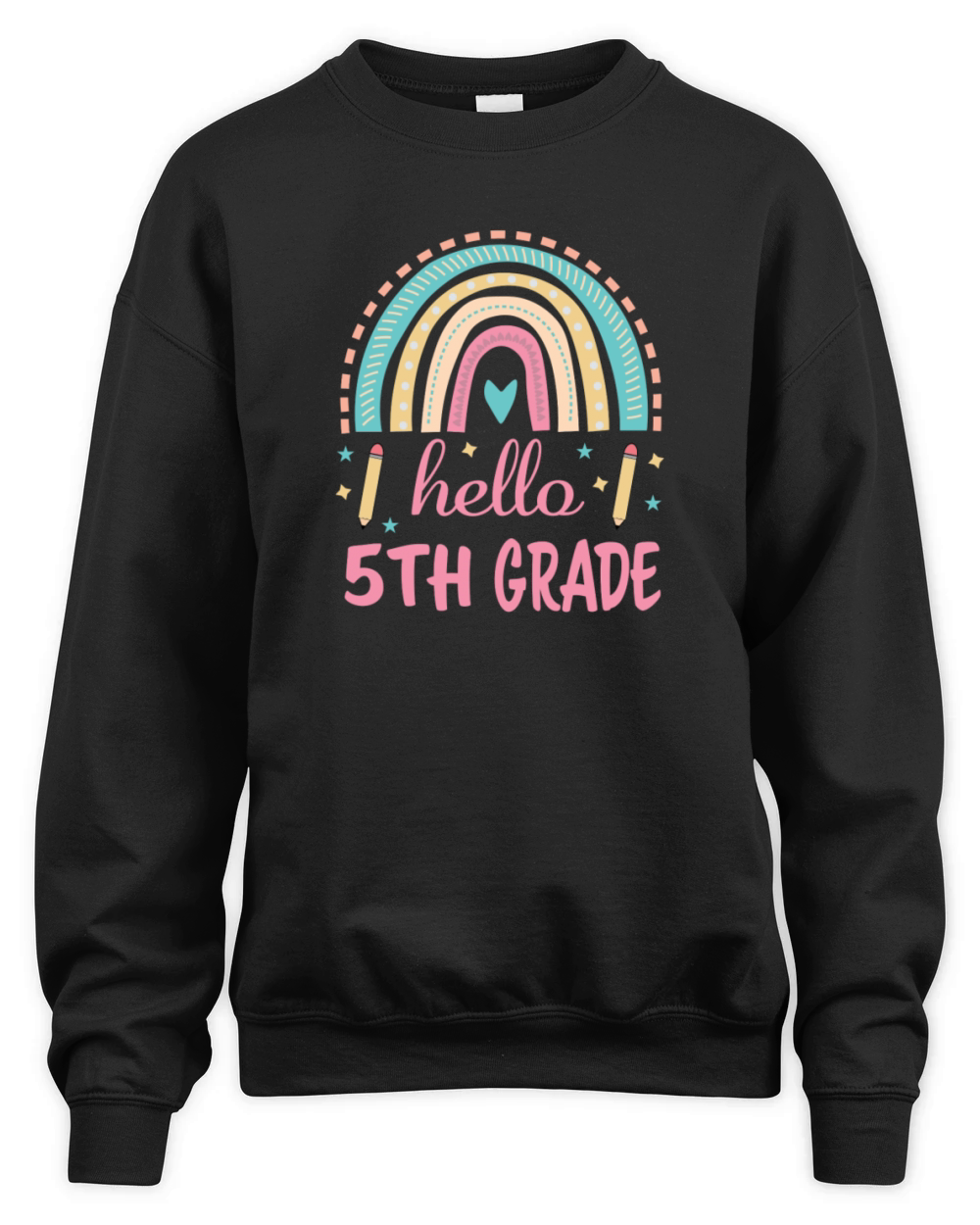 hello 5th grade shirt Unisex Premium Crewneck Sweatshirt