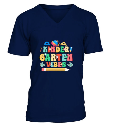 Kindergarten Vibes V-Neck T-shirt