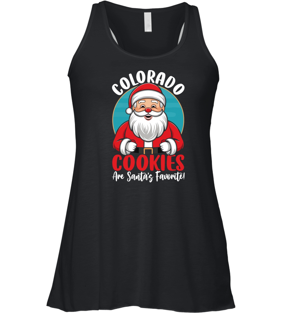 colorado cookies are santas favorite! Women's Flowy Tank Top