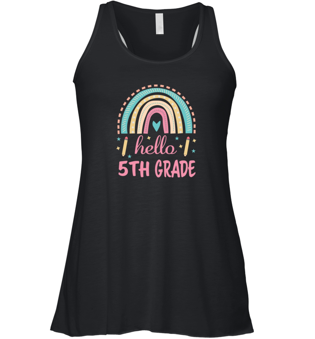 hello 5th grade shirt Women's Flowy Tank Top
