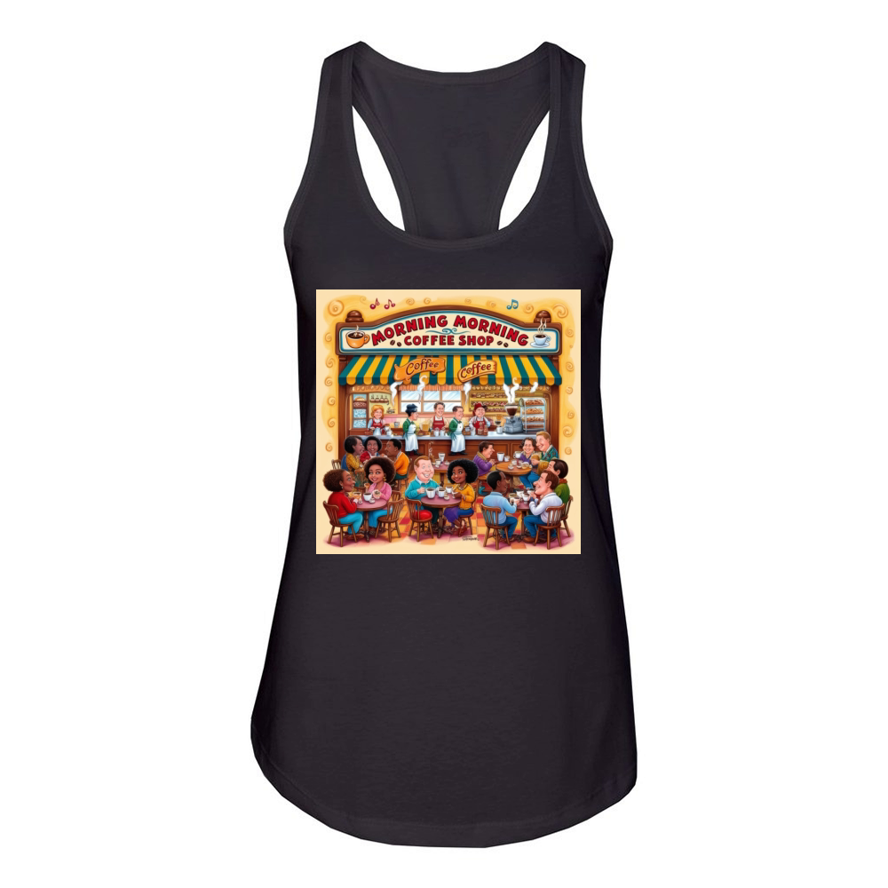 Coffe shop Women's Racerback Tank