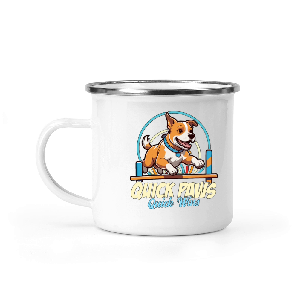 Dog Agility Training Quick Paws Quick Dog Sports Camping Mug
