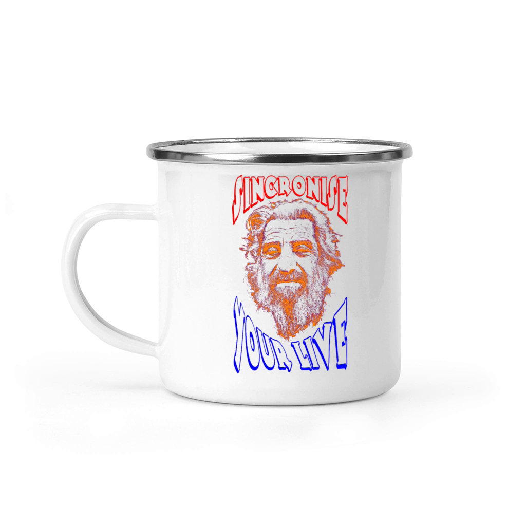 Oldman say sincronise yourlive Camping Mug