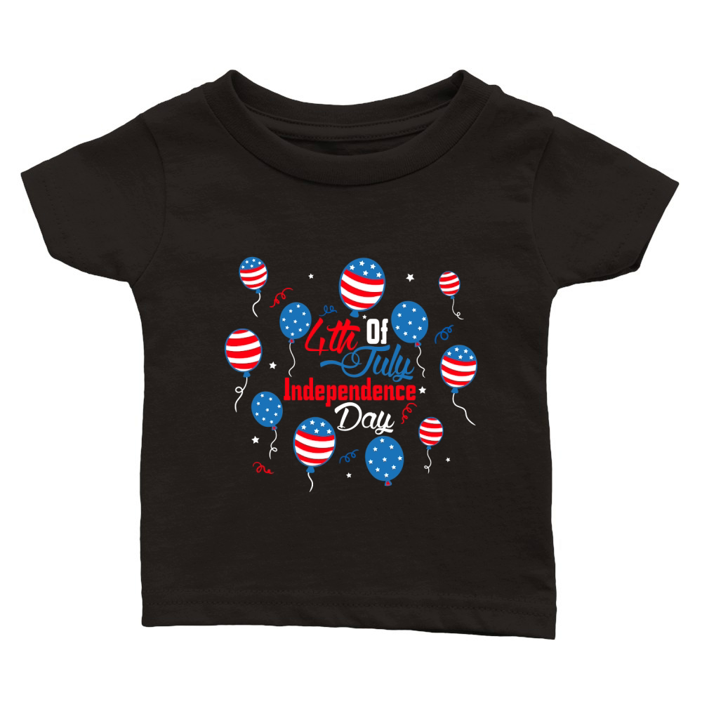 4th of July Independence Day 04 Classic Baby Crewneck T-shirt
