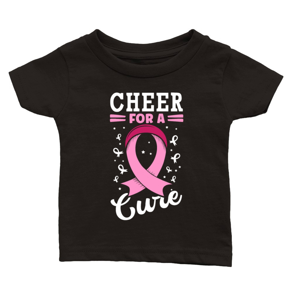Cheer For A Cure Breast Cancer Classic Baby Crewneck T-shirt
