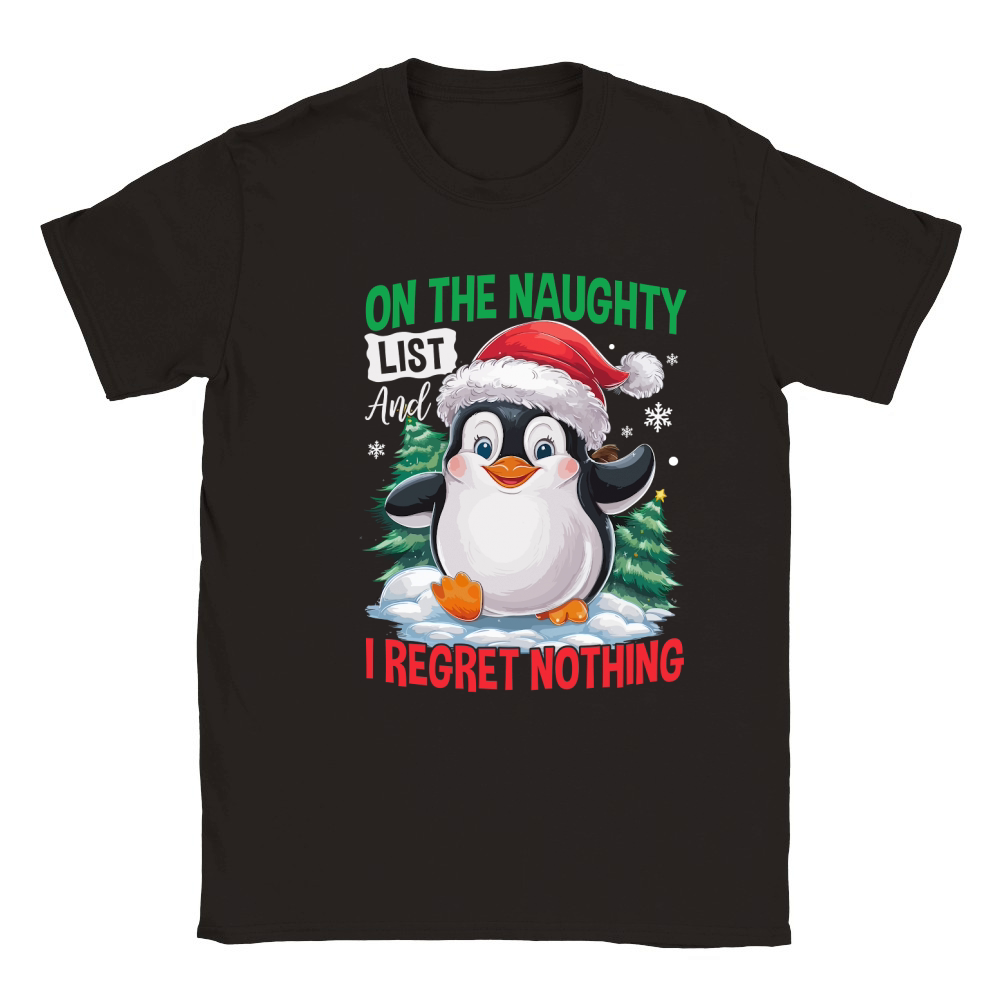 On The Naughty List And I Regret Nothing 02 Classic Kids Crewneck T-shirt