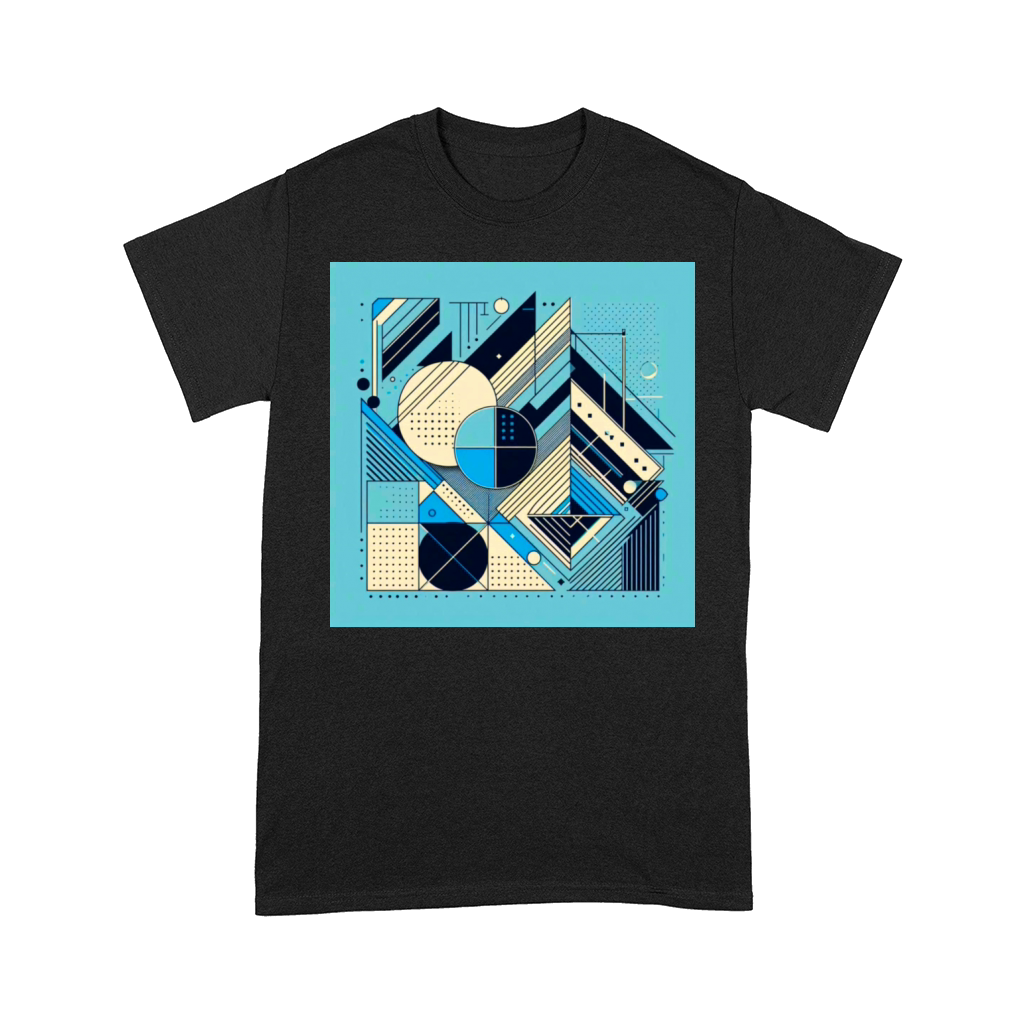 Minimalist Geometric Shapes Retro Style Comfort T-shirt