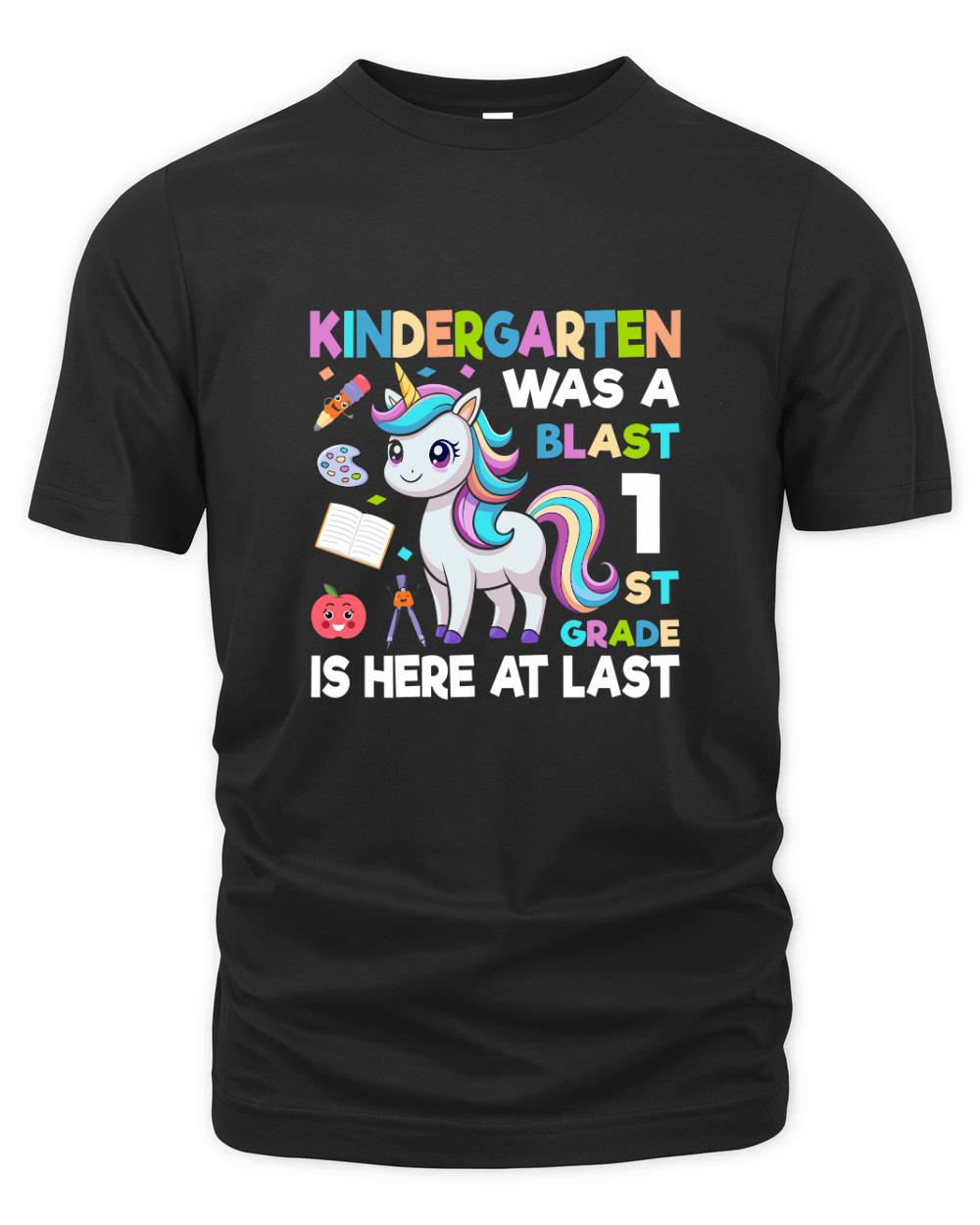 Kindergarten Was A Blast 1st Organic Unisex T-shirt