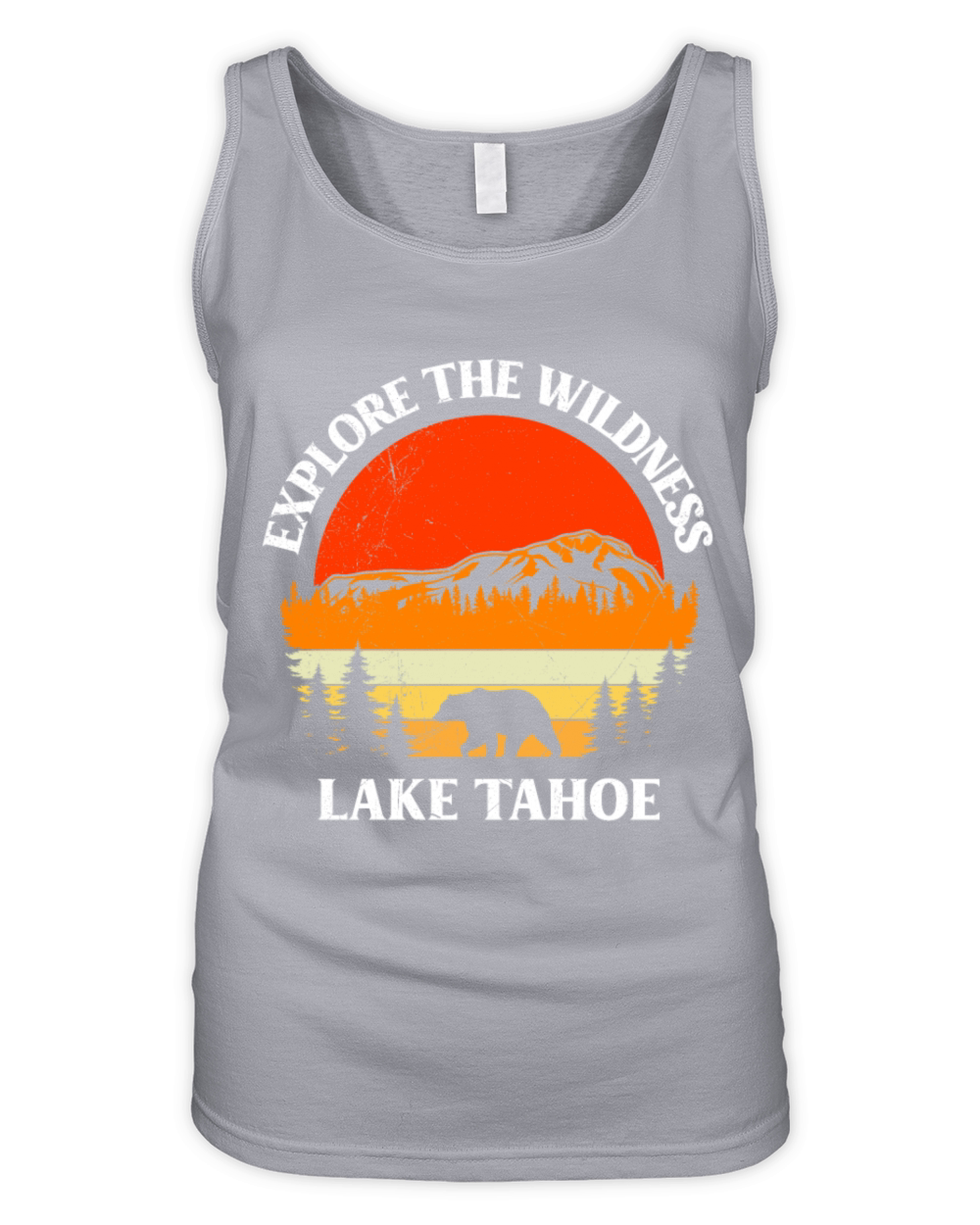 California EXPLORE THE WILDERNESS LAKE TAHOE Organic Women's Tank Top