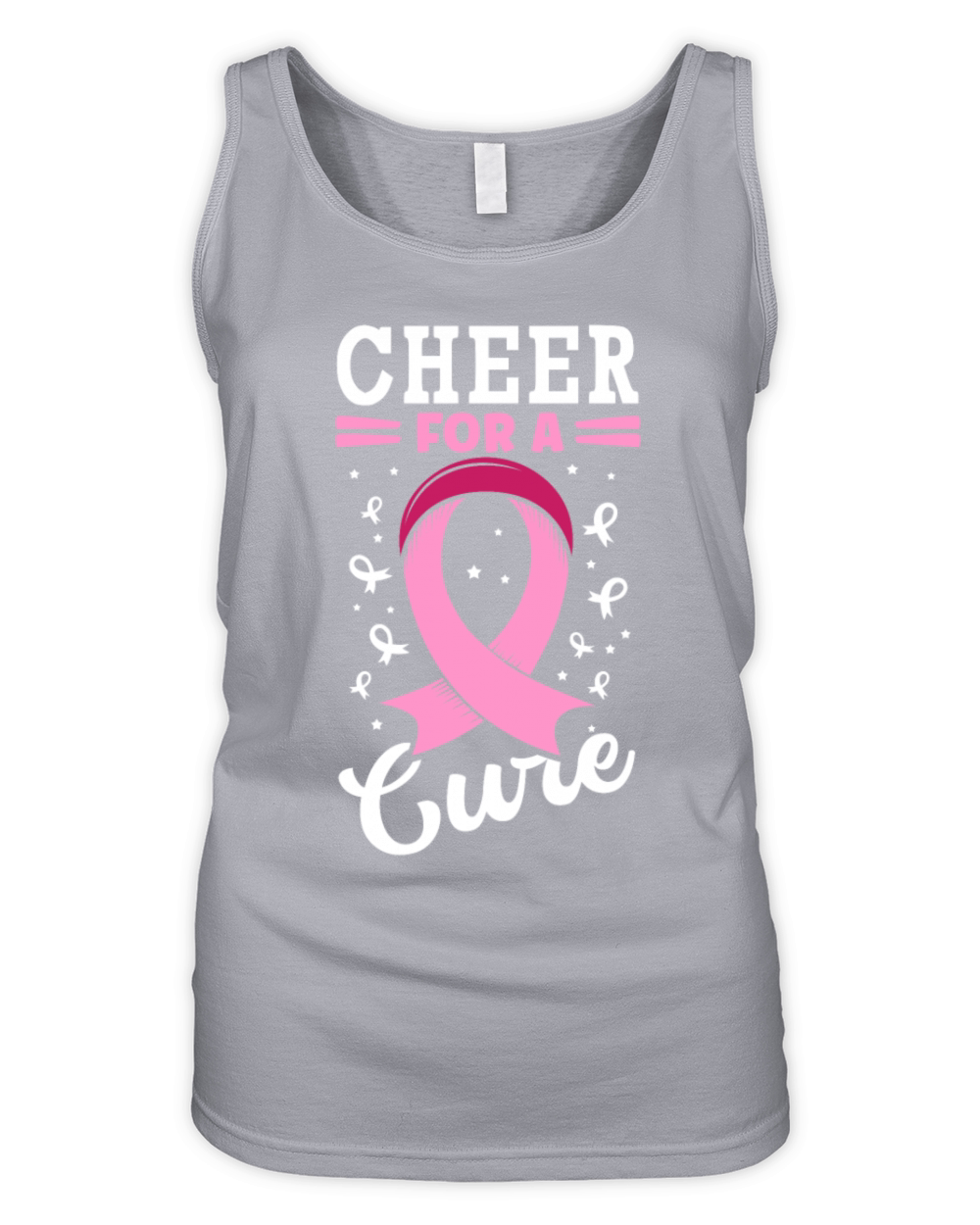 Cheer For A Cure Breast Cancer Organic Women's Tank Top