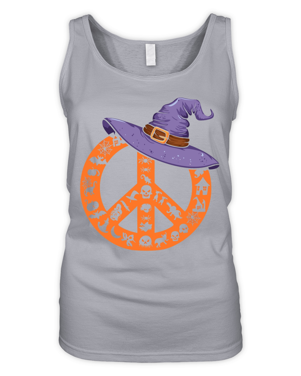 Halloween witch hat Organic Women's Tank Top