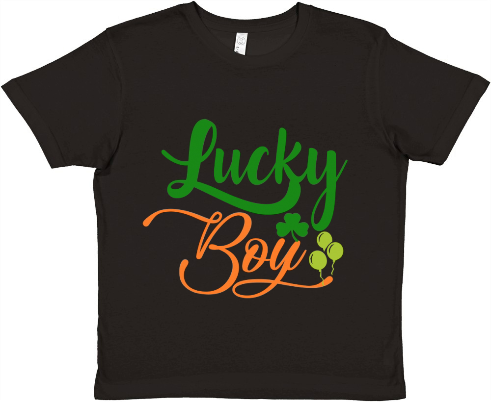 Lucky boy Premium Kids Crewneck T-shirt