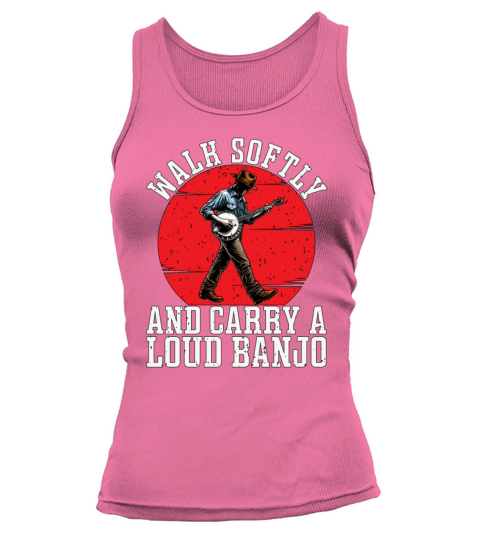 Folk Music Walk Slowly And Carry String Instrument Tank top Woman