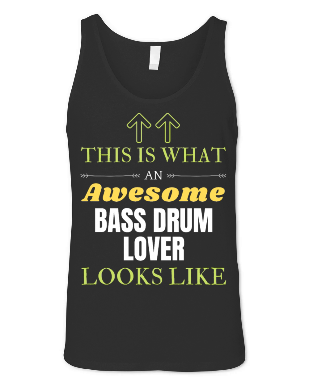 Bass drum Unisex Jersey Tank