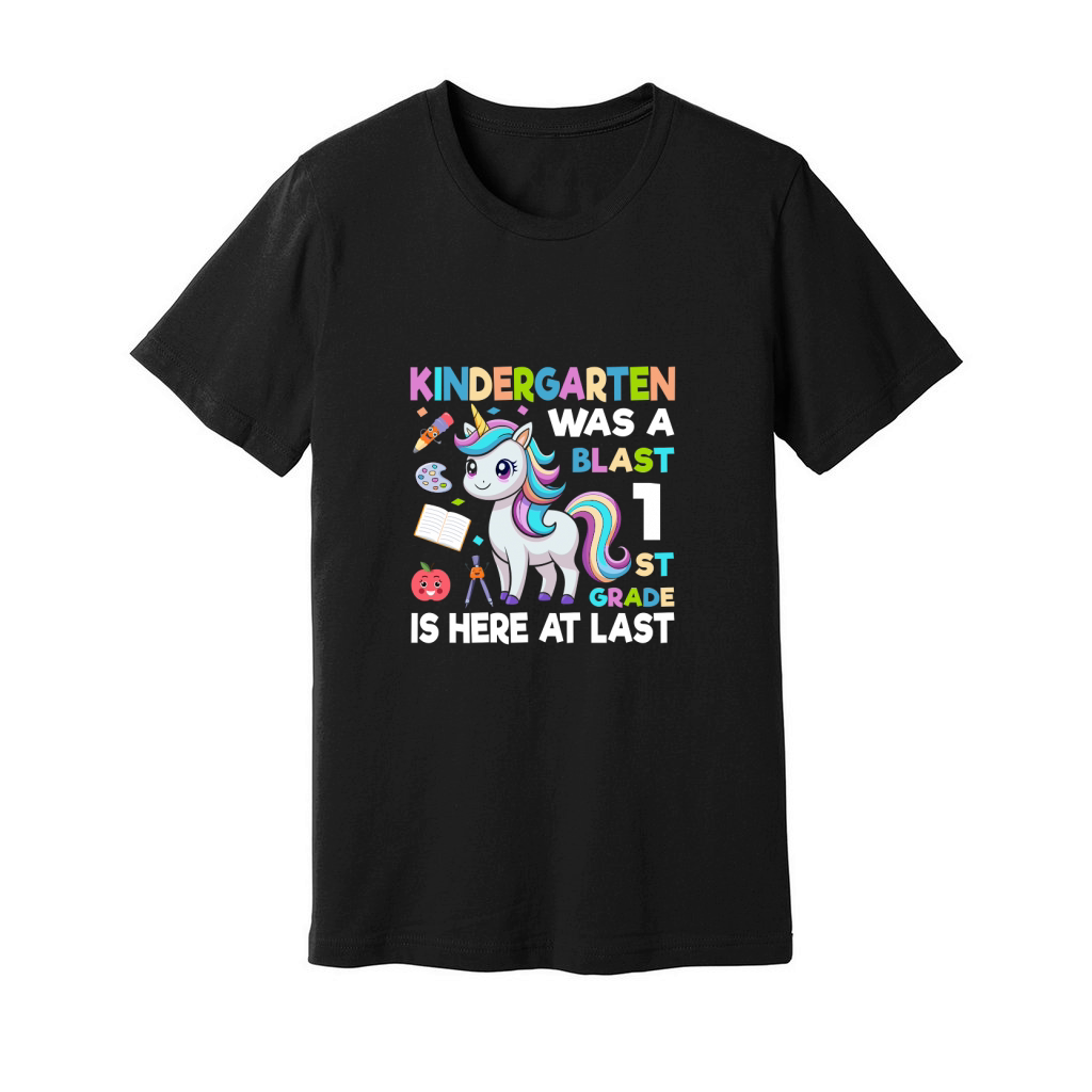 Kindergarten Was A Blast 1st Unisex Jersey Tee