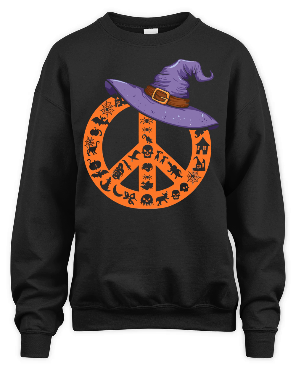 Halloween witch hat Unisex Premium Crewneck Sweatshirt