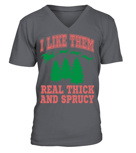 I like them real thick V-Neck T-shirt