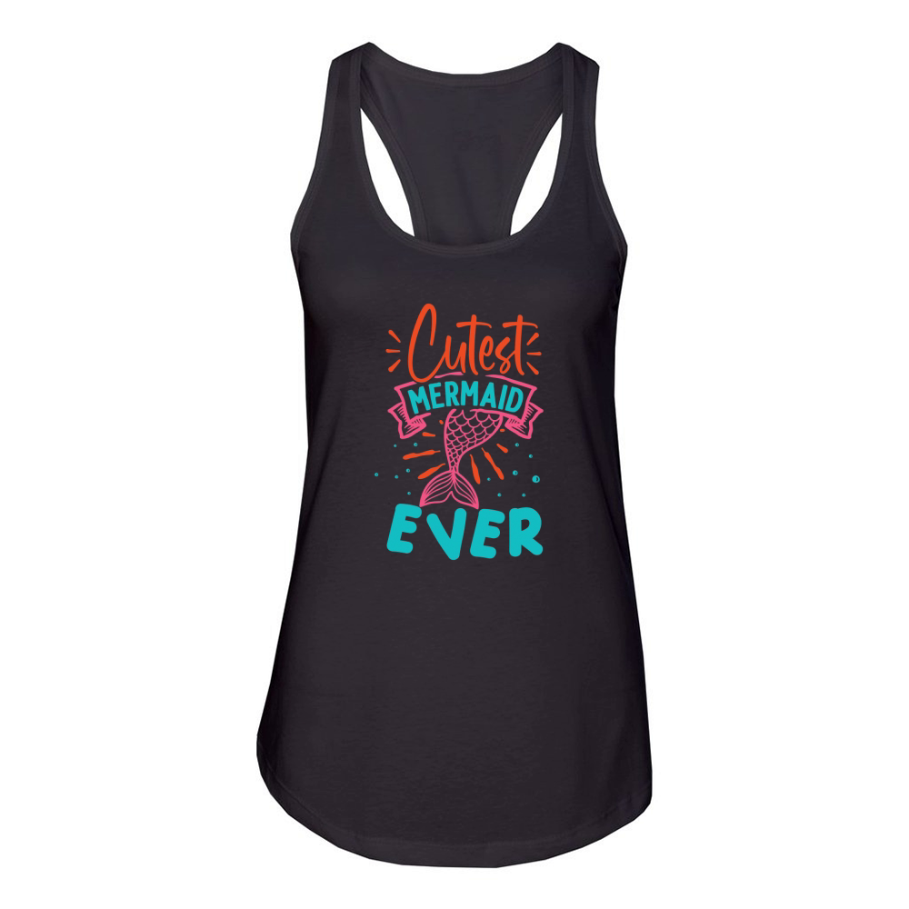 Cutest mermaid ever Women's Racerback Tank