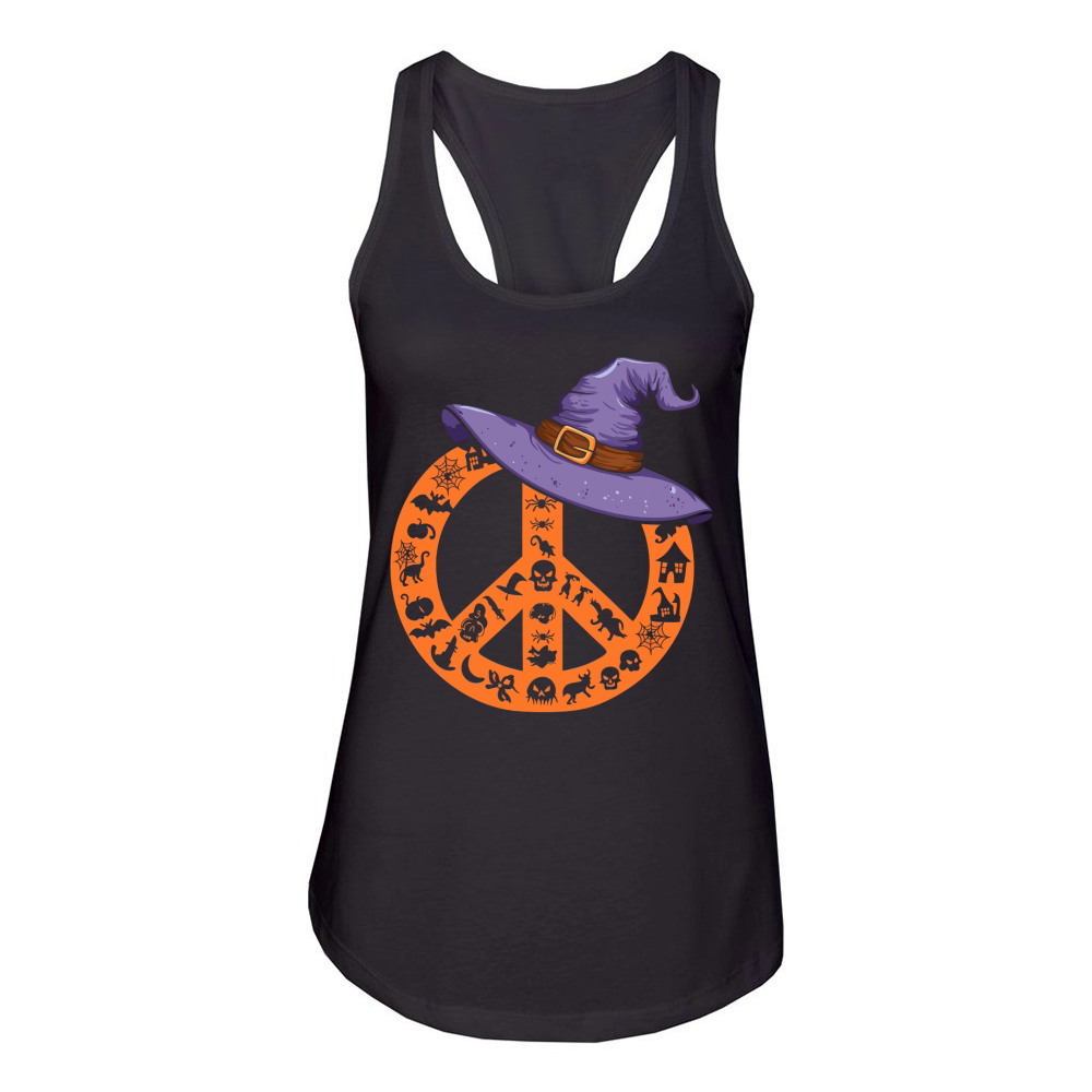 Halloween witch hat Women's Racerback Tank