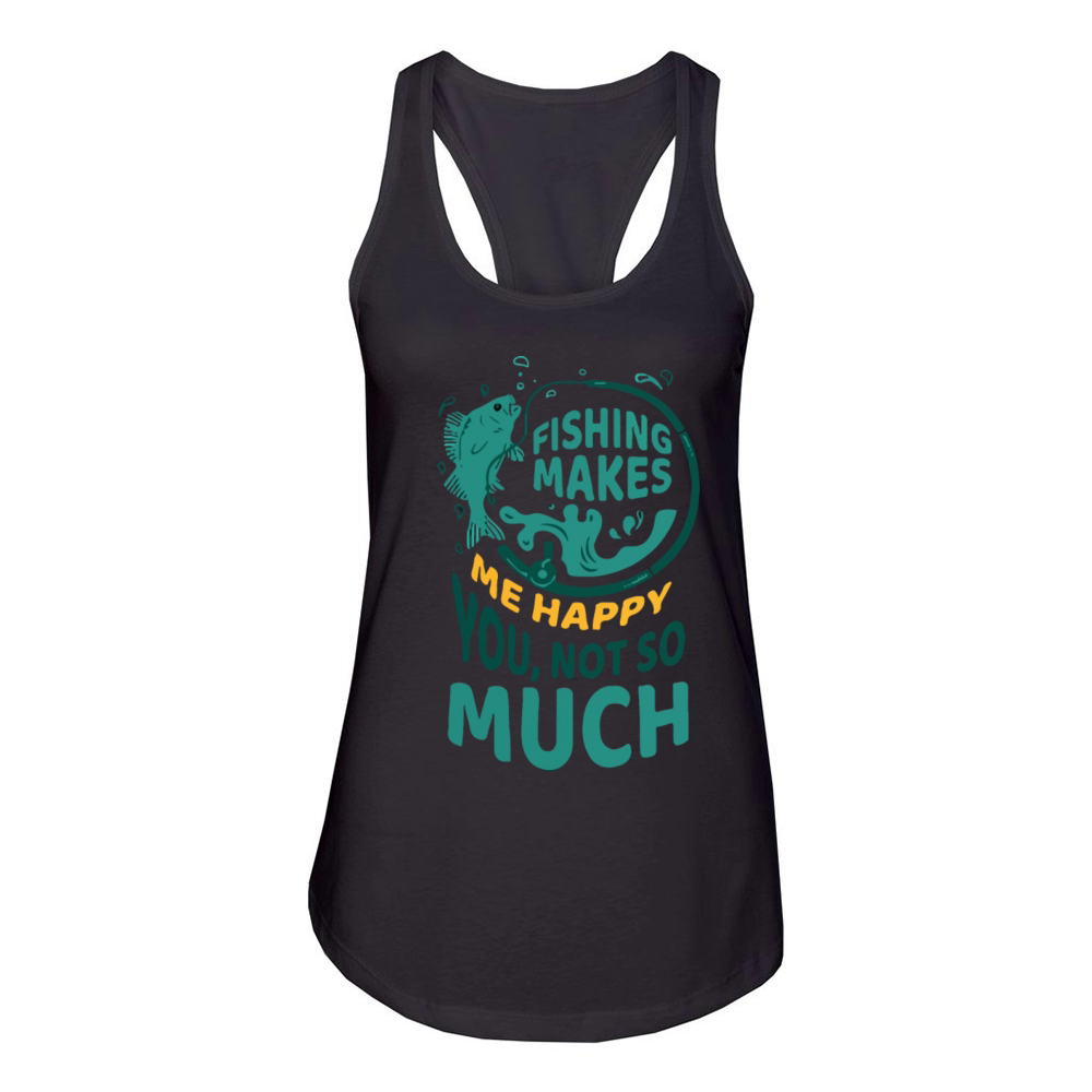 happy so much Women's Racerback Tank