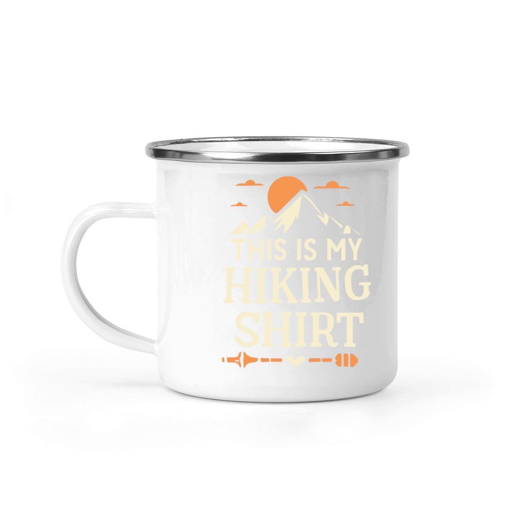 This Is My Hiking Shirt Wanderlust Retro Camping Mug