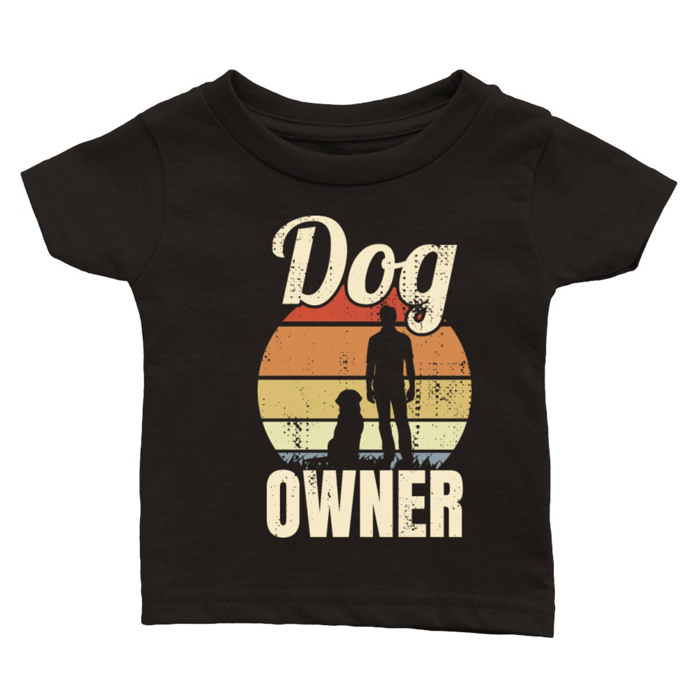Dog Owner Vintage Look Classic Baby Crewneck T-shirt