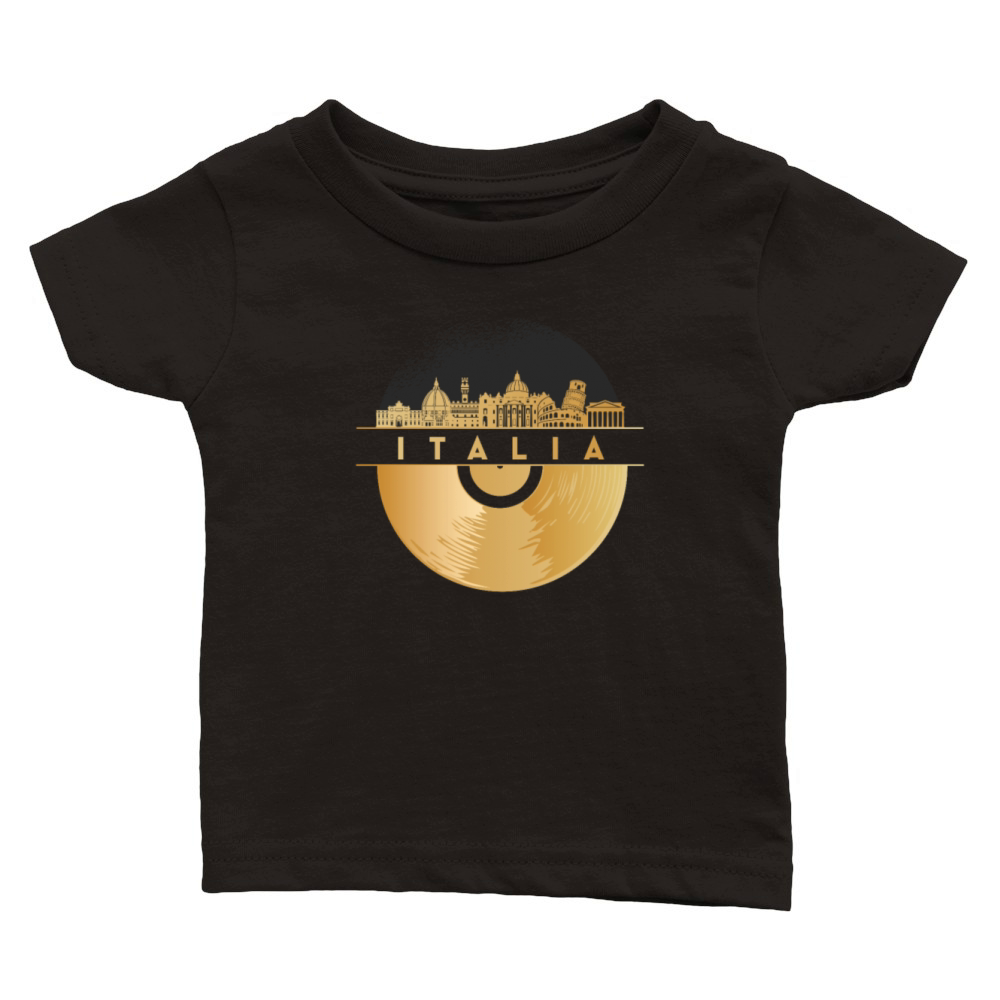 Vinyl-Record-Player Disco-Music Classic Baby Crewneck T-shirt