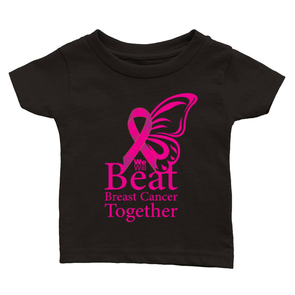 We will beat breast cancer together Classic Baby Crewneck T-shirt