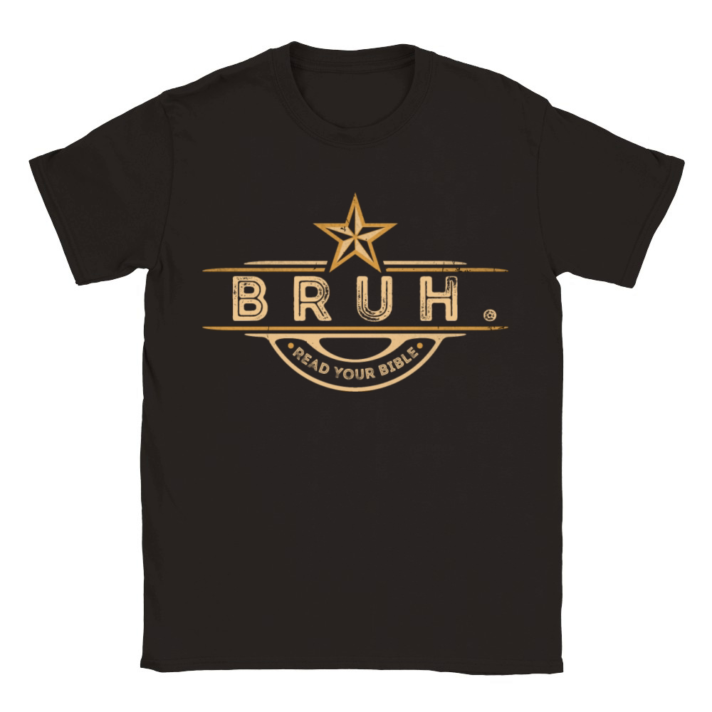 Bruh Meme Read Your Bible God Vintage Modern Chris Classic Kids Crewneck T-shirt