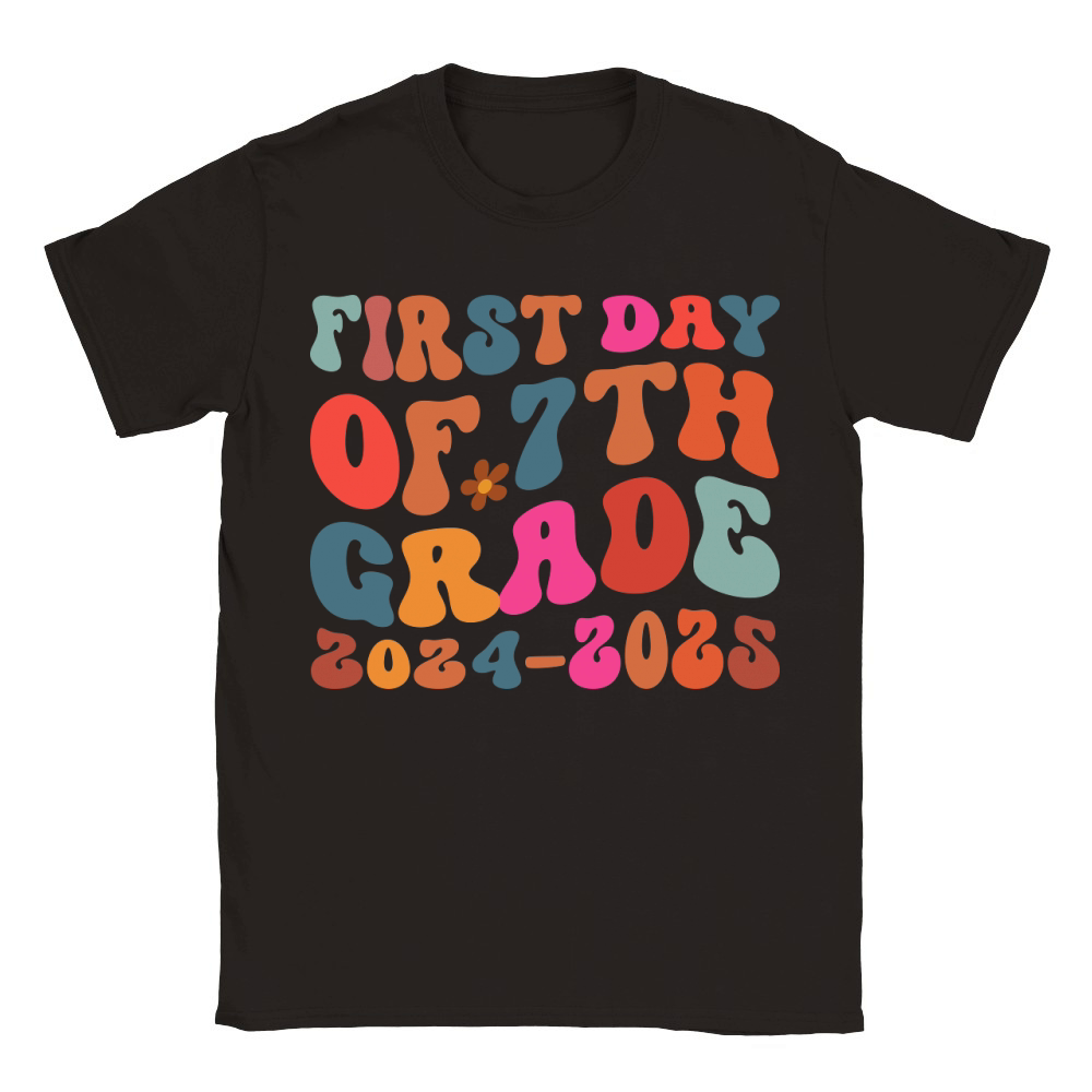 First day of 7th grade 2024 2025 Classic Kids Crewneck T-shirt