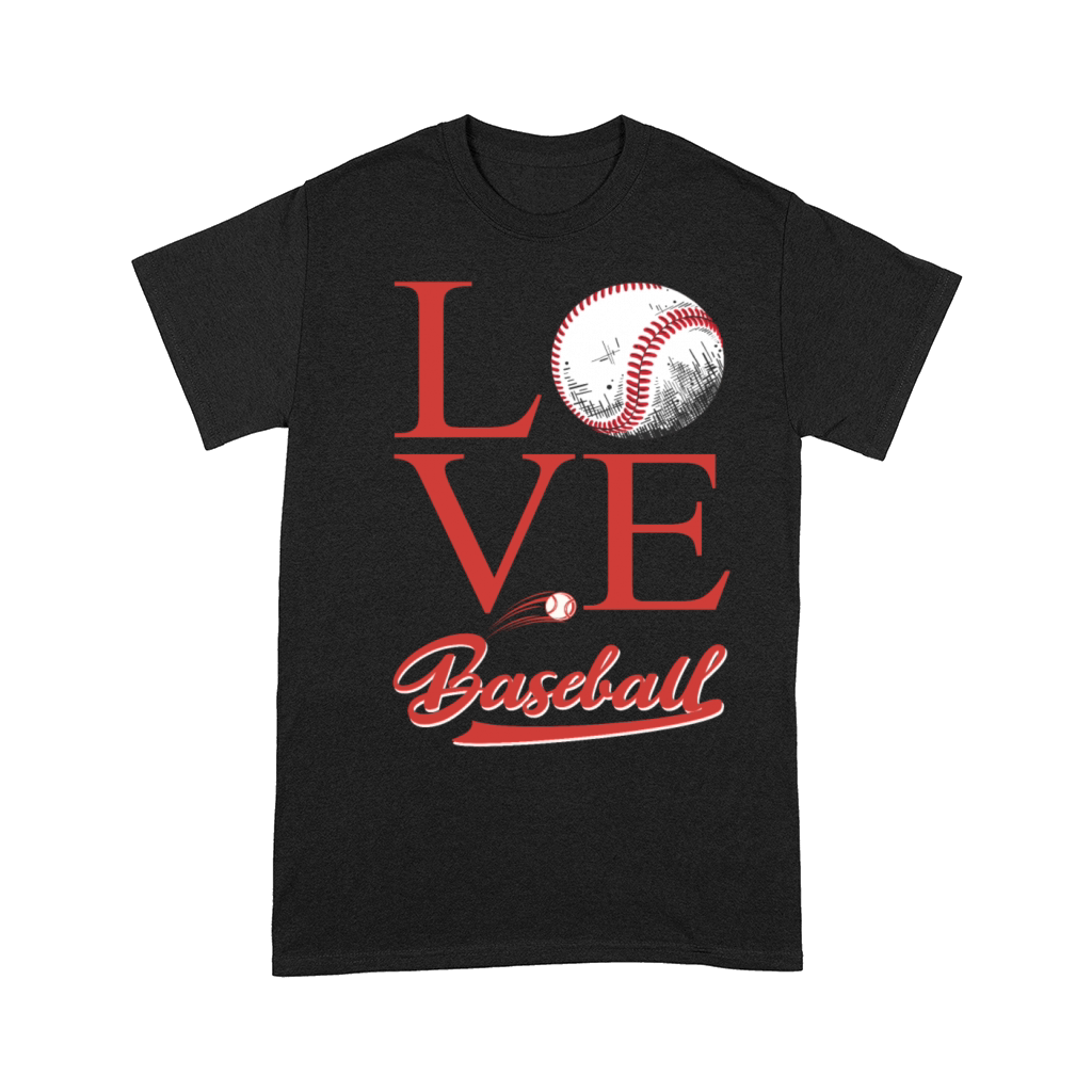 Love Baseball Cute Women Men Girls Baseball Lovers Comfort T-shirt