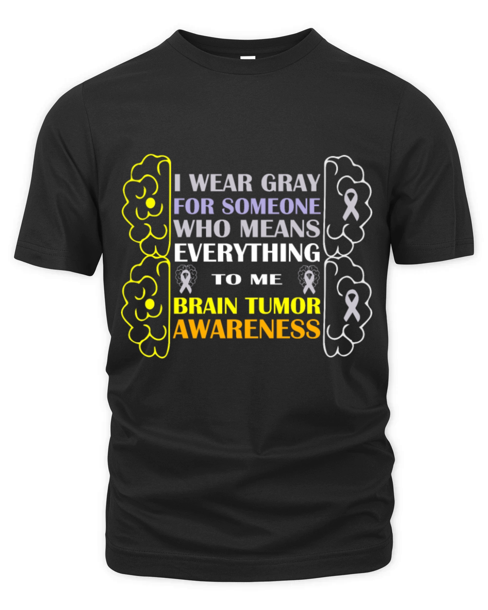 Brain cancer awareness Organic Unisex T-shirt