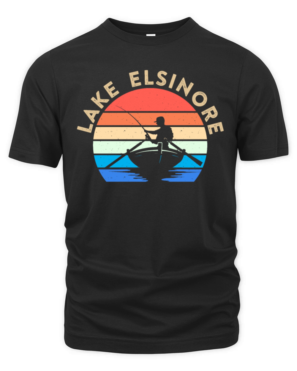 LAKE ELSINORE CALIFORNIA USA Golden State Lakes Organic Unisex T-shirt