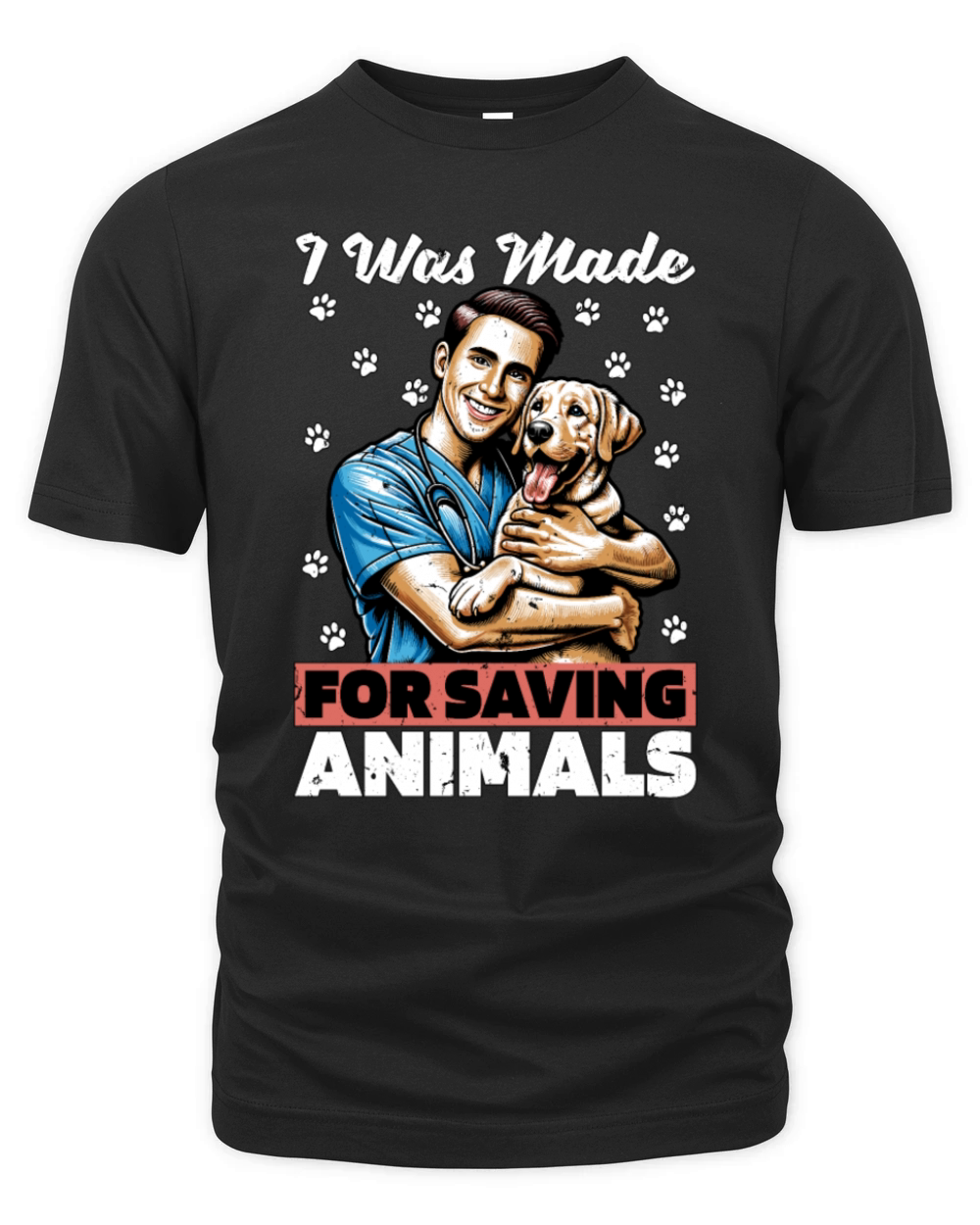 Veterinary Technician I Was Made For Animal Lover Organic Unisex T-shirt