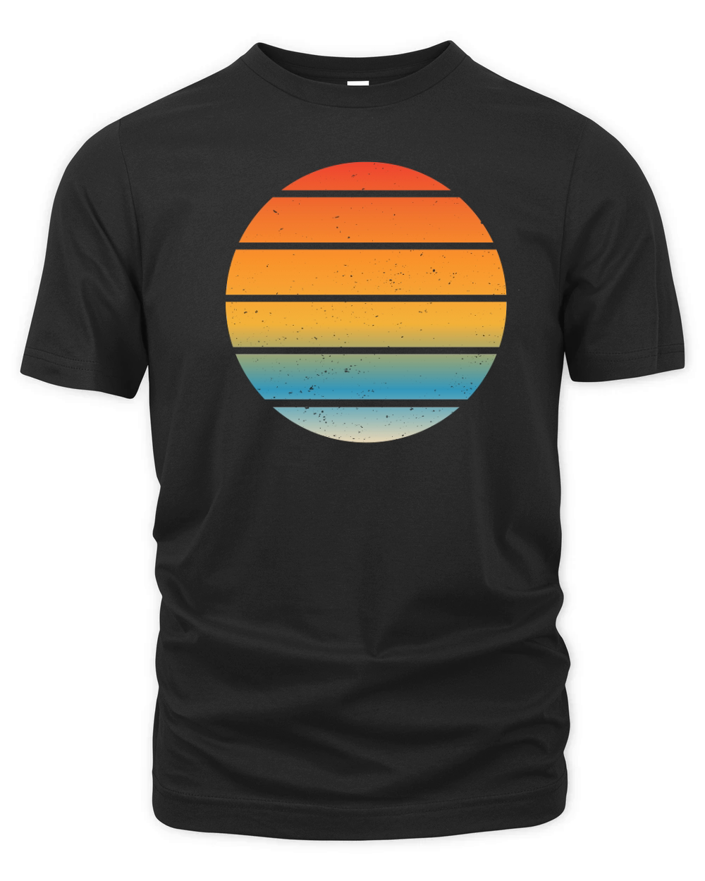 Vintage Retro Sunset (2) Organic Unisex T-shirt