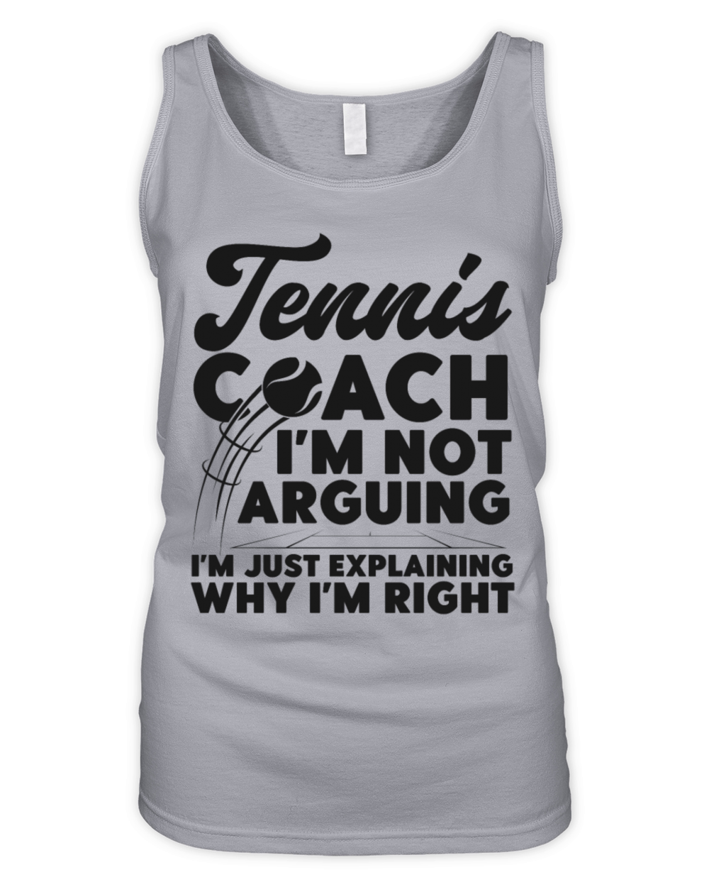 Funny Tennis Player Racket Tennis Organic Women's Tank Top