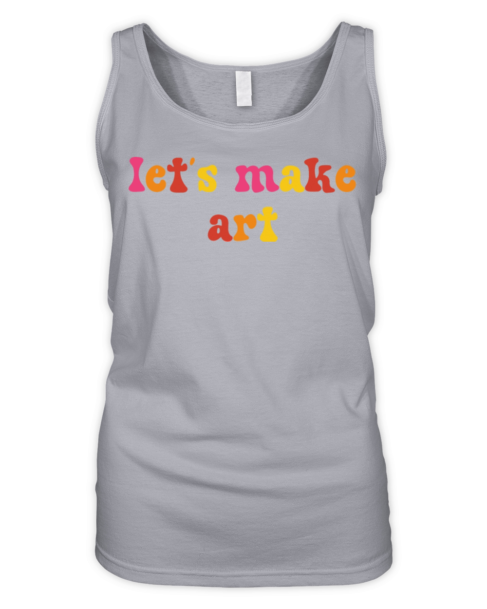 Lets Make Art - Funny Artist Organic Women's Tank Top