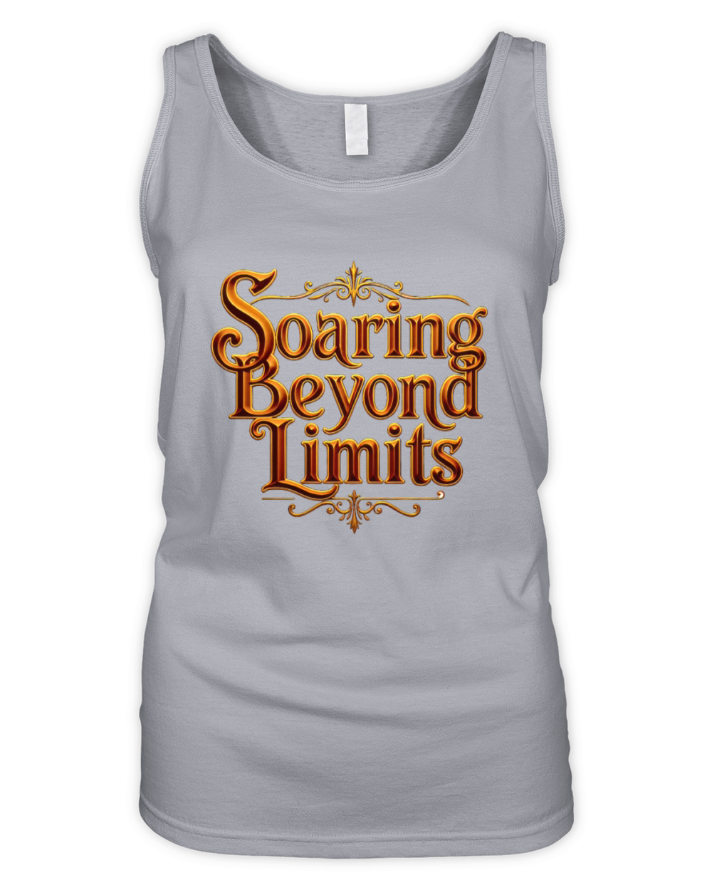 Ornate Soaring Beyond Limits Text Design Organic Women's Tank Top