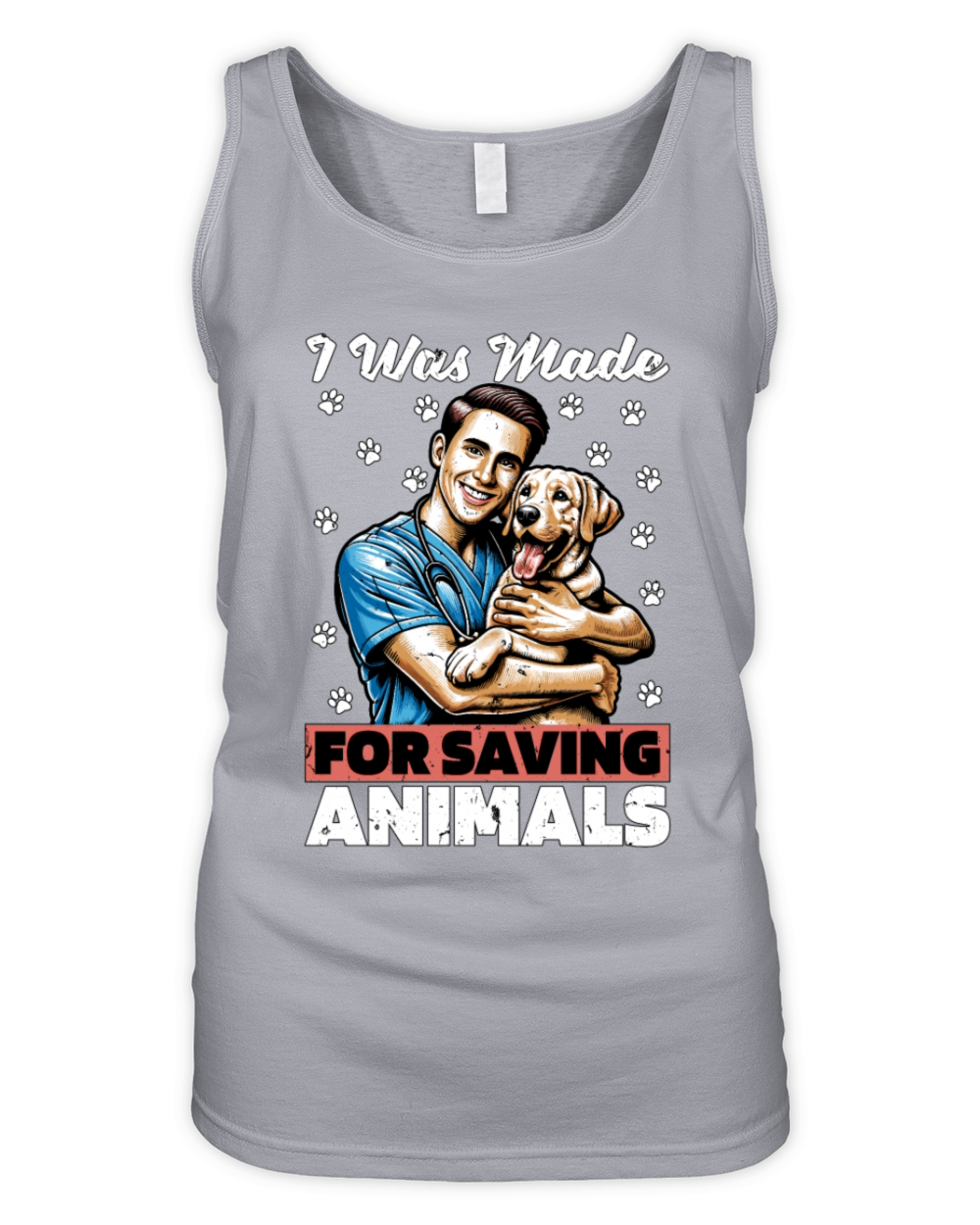 Veterinary Technician I Was Made For Animal Lover Organic Women's Tank Top