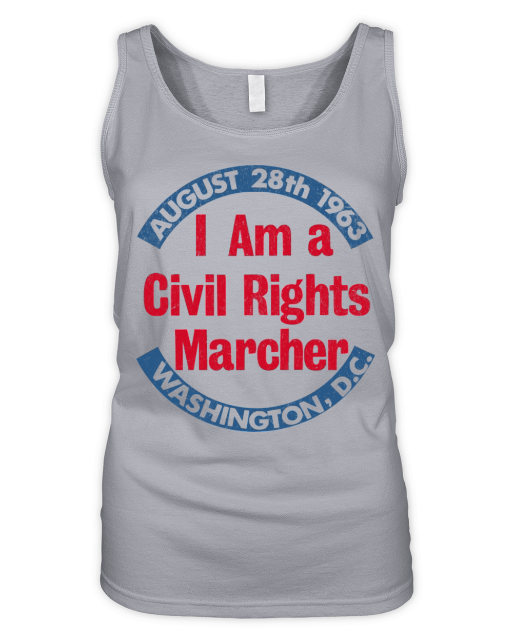 Vintage Civil Rights Marcher August 28 1963 DC Organic Women's Tank Top