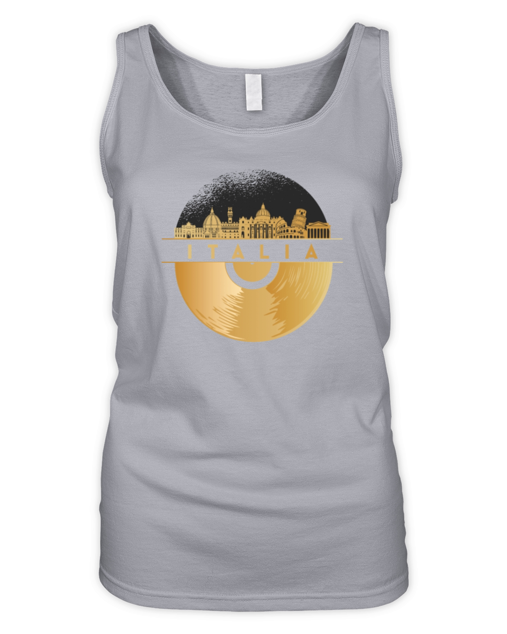 Vinyl-Record-Player Disco-Music Organic Women's Tank Top