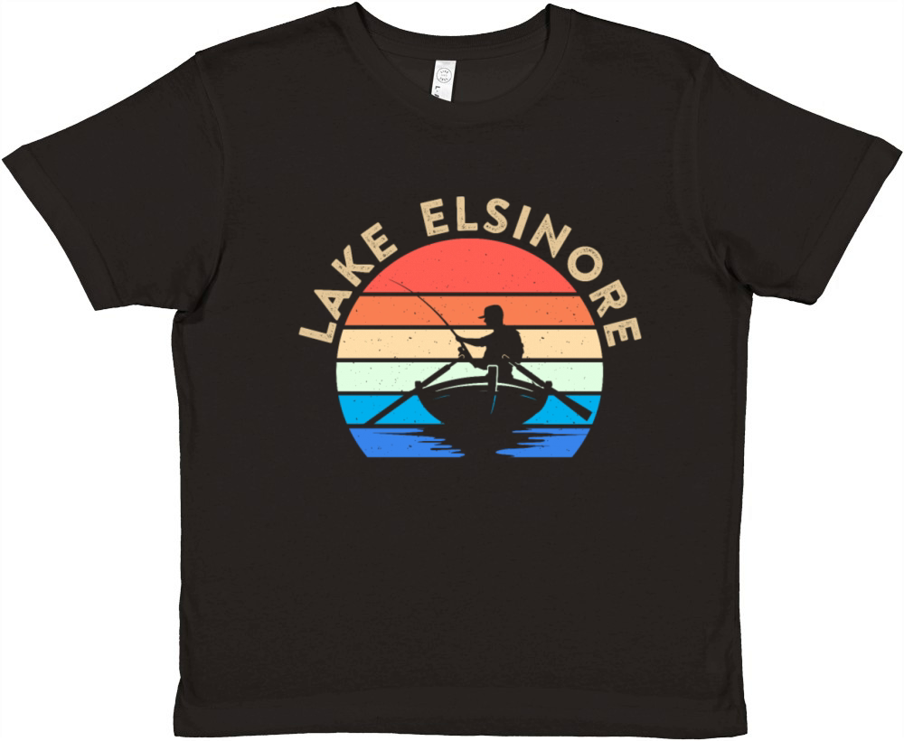 LAKE ELSINORE CALIFORNIA USA Golden State Lakes Premium Kids Crewneck T-shirt